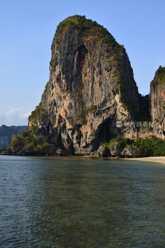 泰国甲米海岸，Phra nang海滩石灰岩